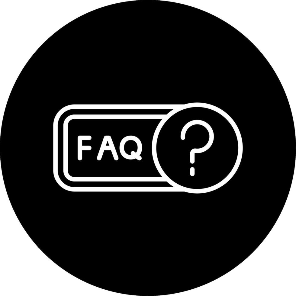 Faq Circle Icon vector