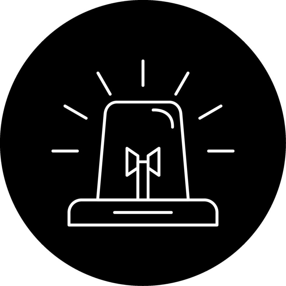 Siren Circle Icon vector