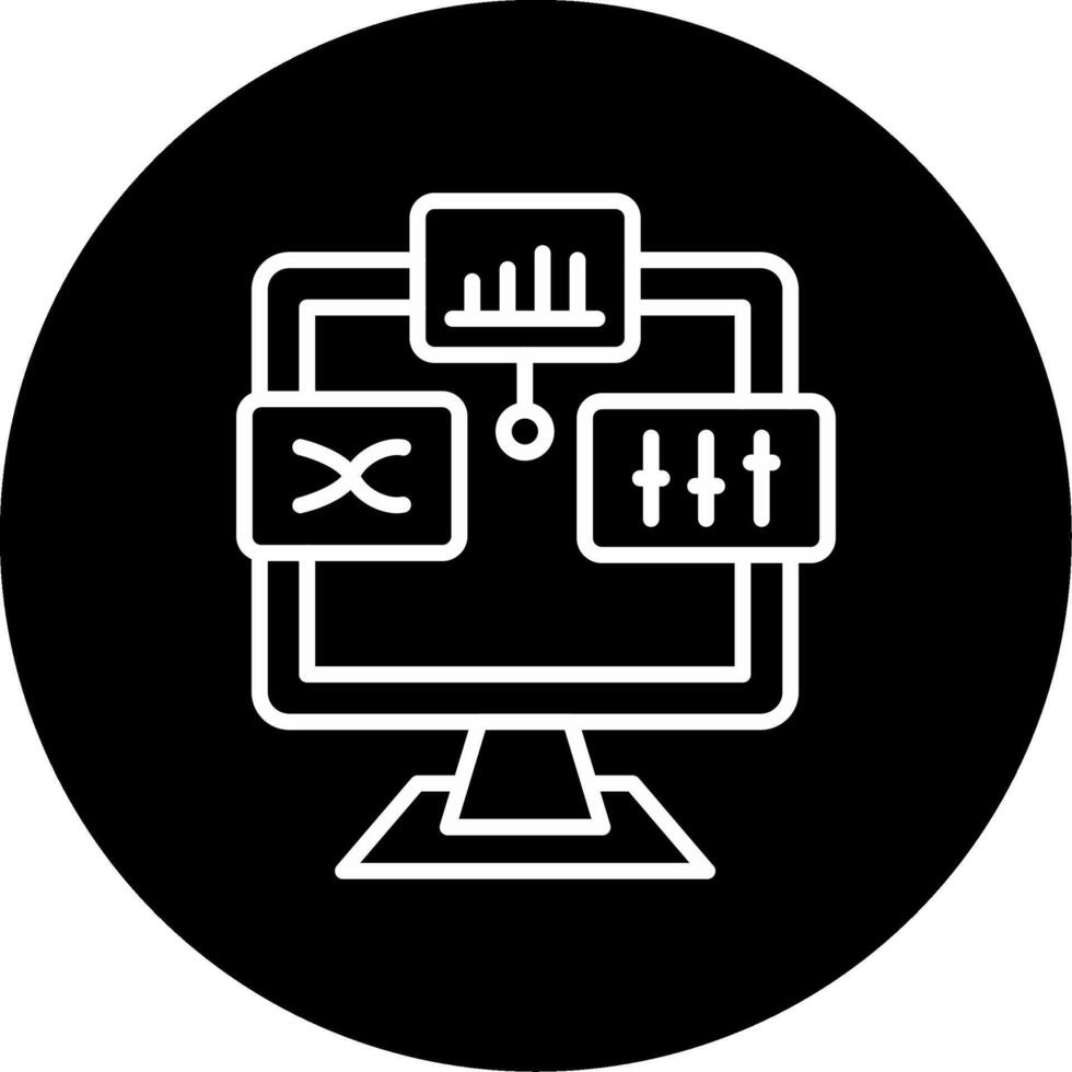 Analysis Circle Icon vector