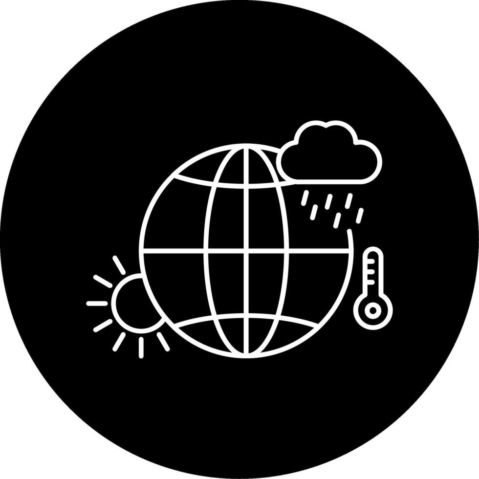 Climate Change Circle Icon vector