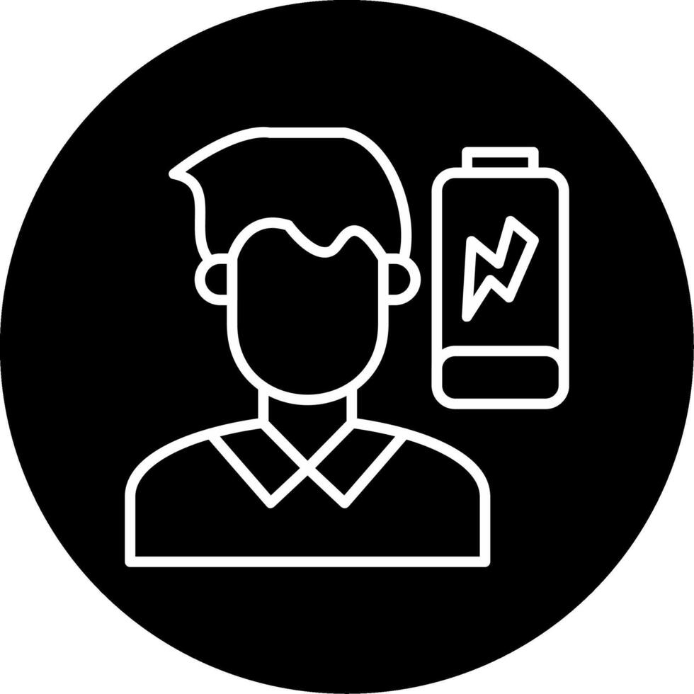 Tiredness Circle Icon vector