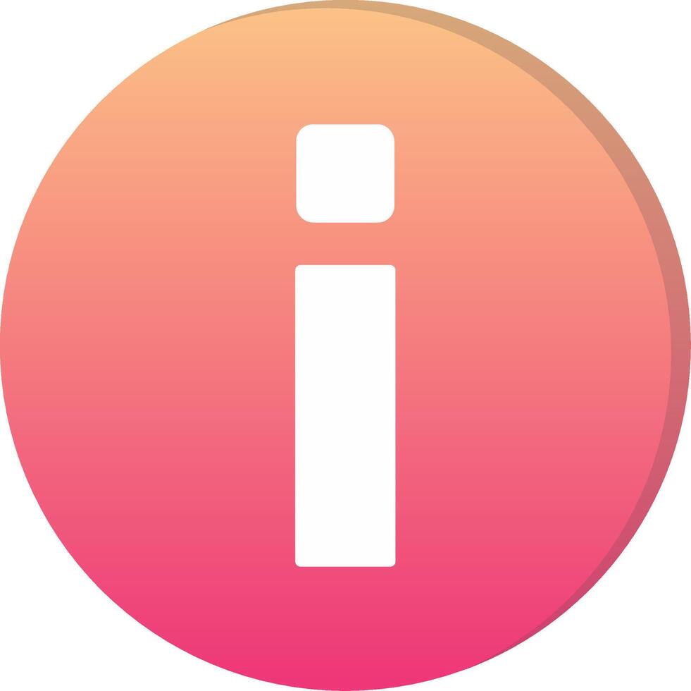 Small i Icon vector
