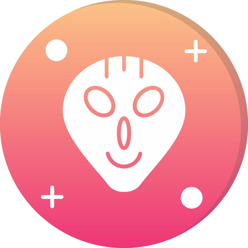 Alien Circle Icon vector