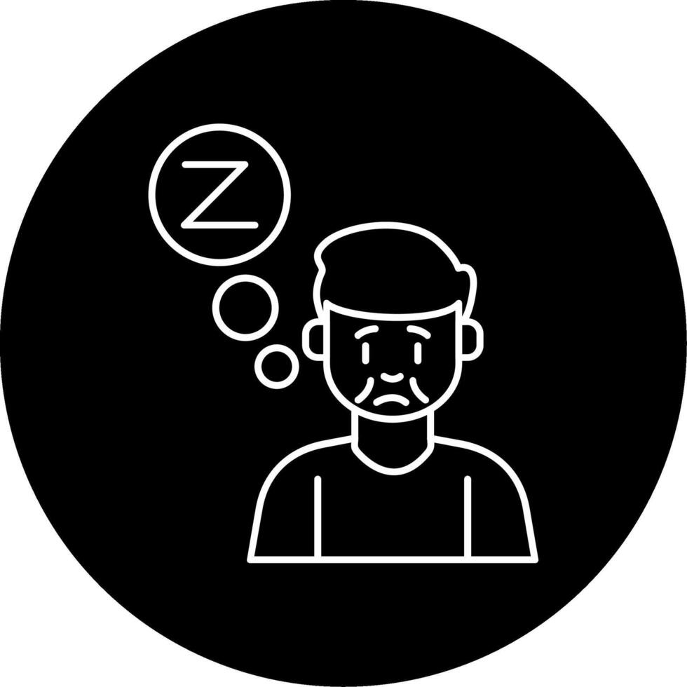 Insomnia Circle Icon vector