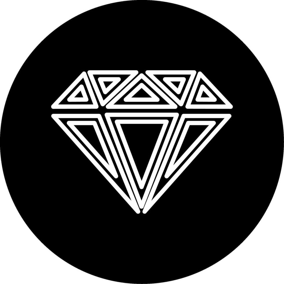 Diamond Circle Icon vector