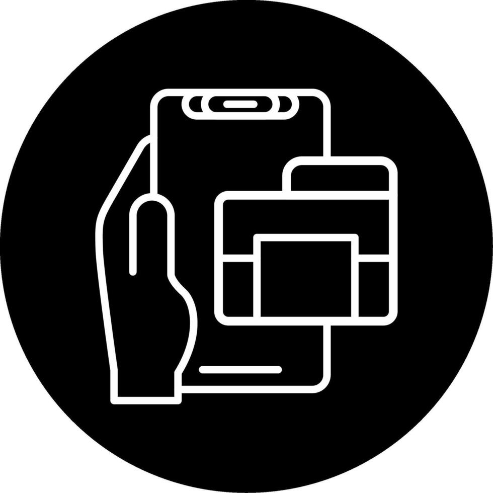 Folder Circle Icon vector