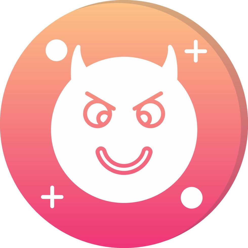 Demon Circle Icon vector