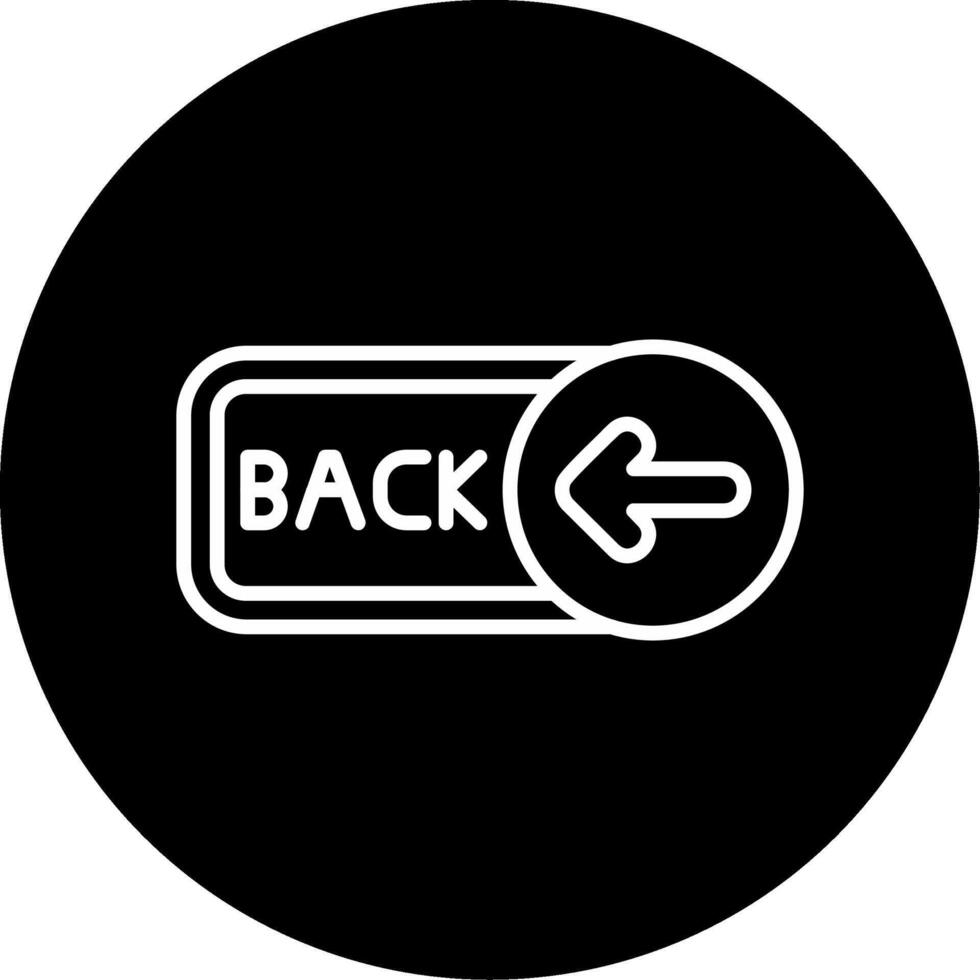 Back Circle Icon vector