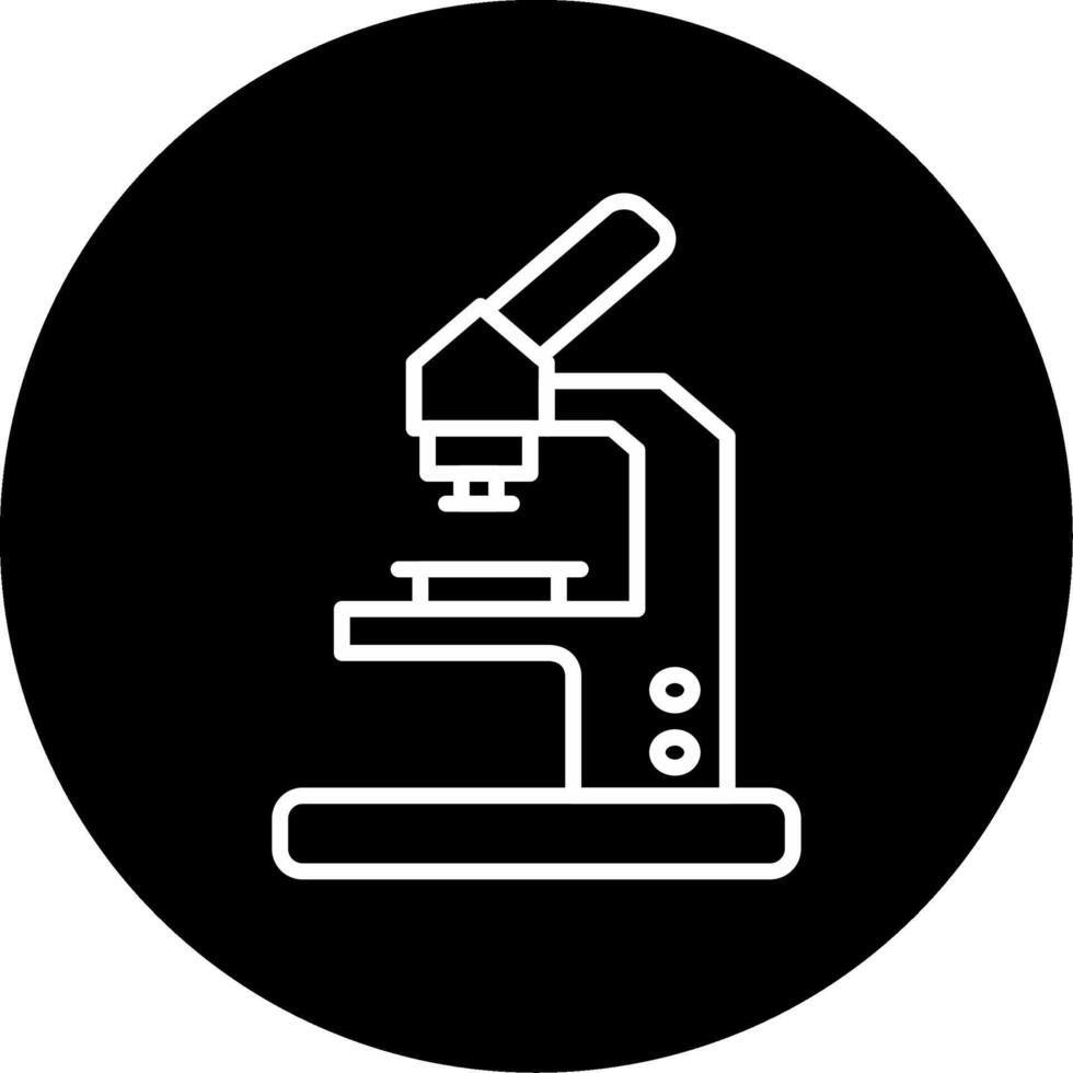 Microscope Circle Icon vector