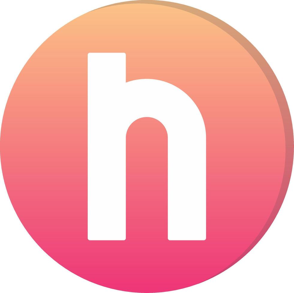 Small n Icon vector