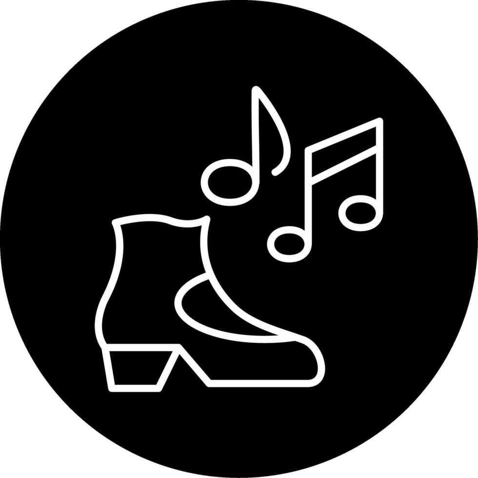 Tap Music Circle Icon vector