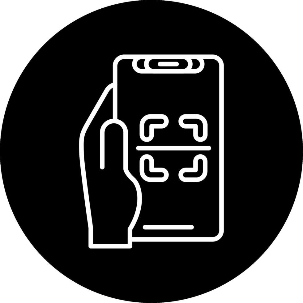 Scanner Circle Icon vector