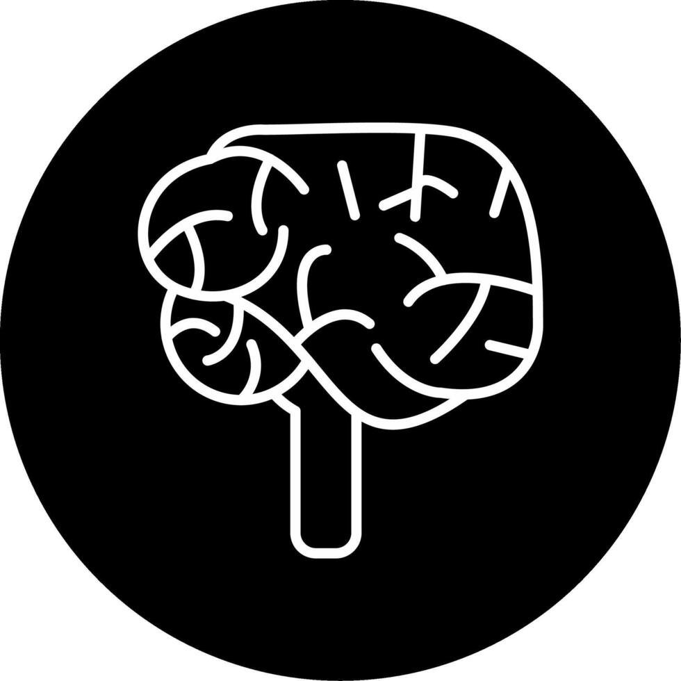 Cerebellum Circle Icon vector