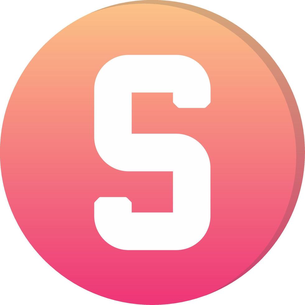 Small s Icon vector