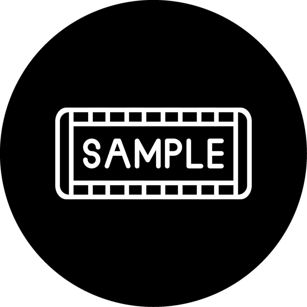 Sample Circle Icon vector