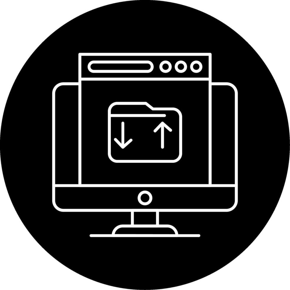 Upload Circle Icon vector