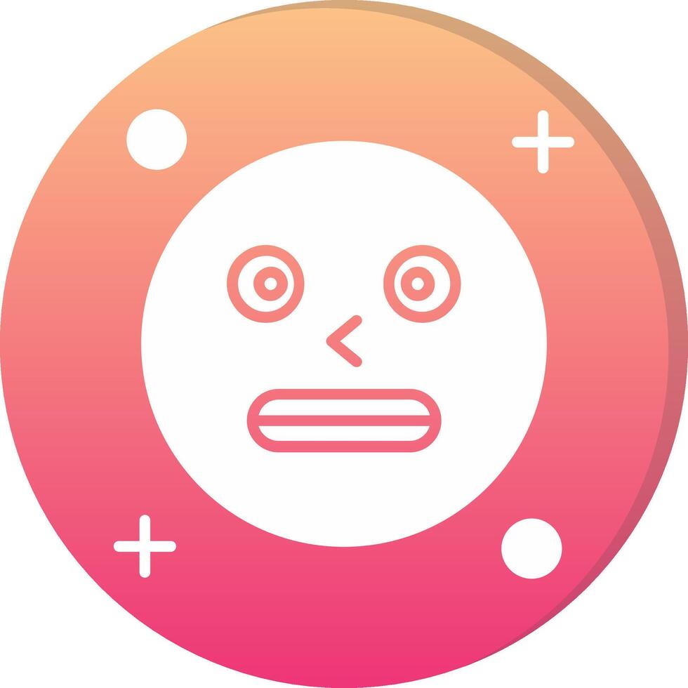 Shocked Circle Icon vector