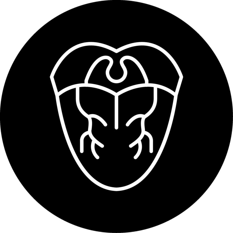 Tongue Circle Icon vector