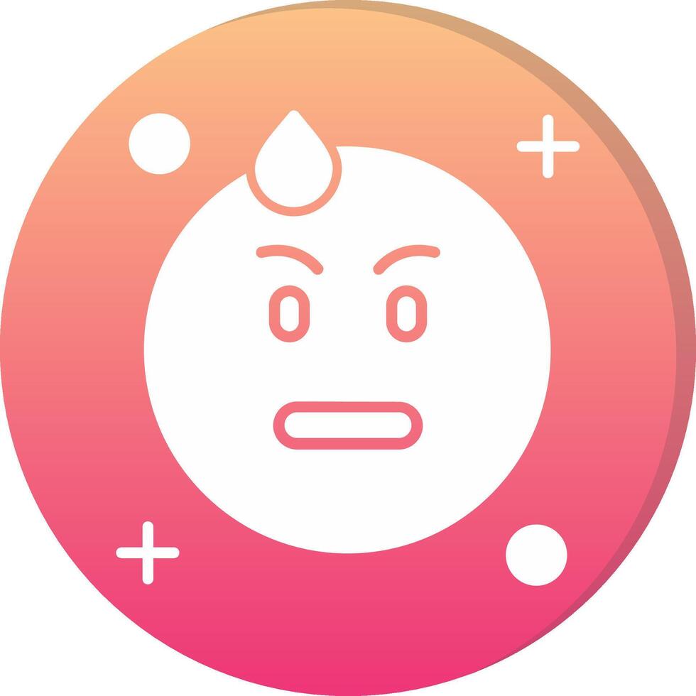 Embarrassed Circle Icon vector