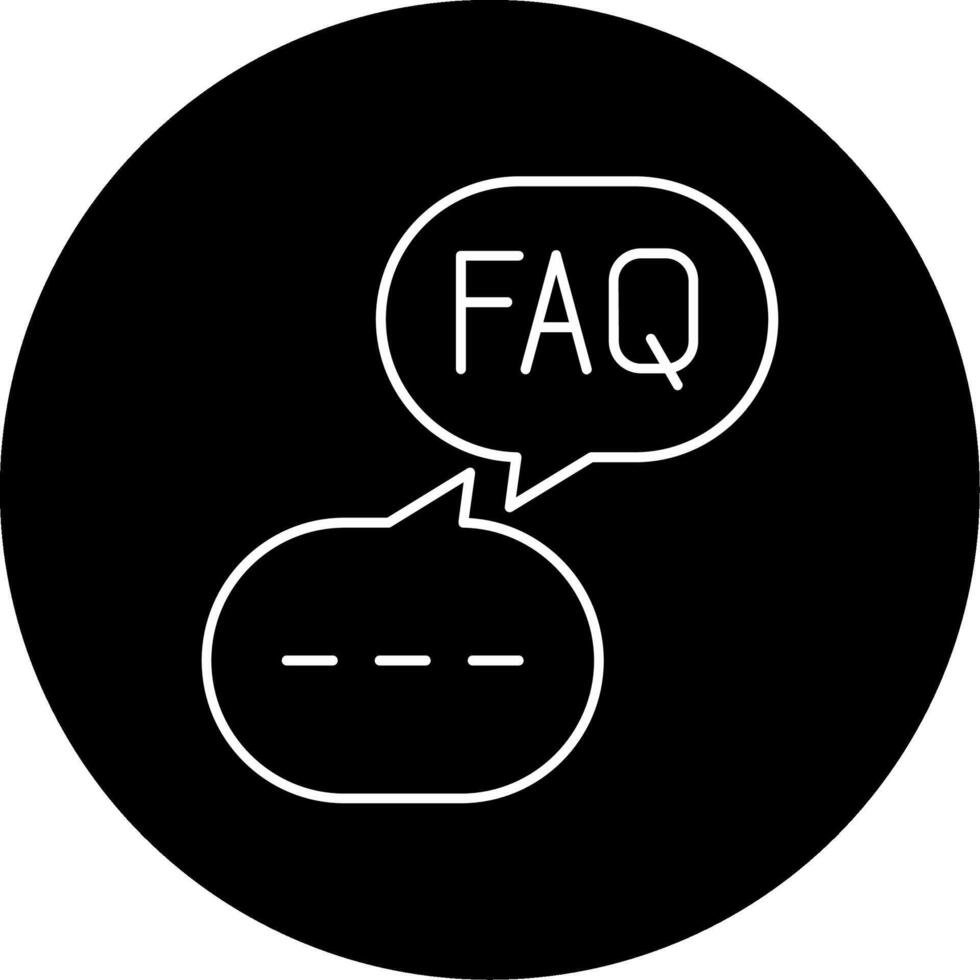 Faq Circle Icon vector