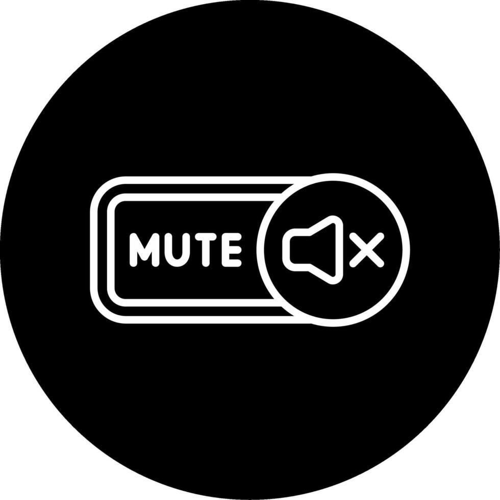 Mute Circle Icon vector