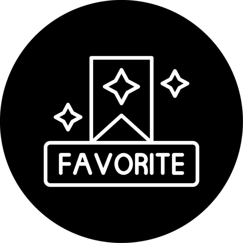 Favorite Circle Icon vector