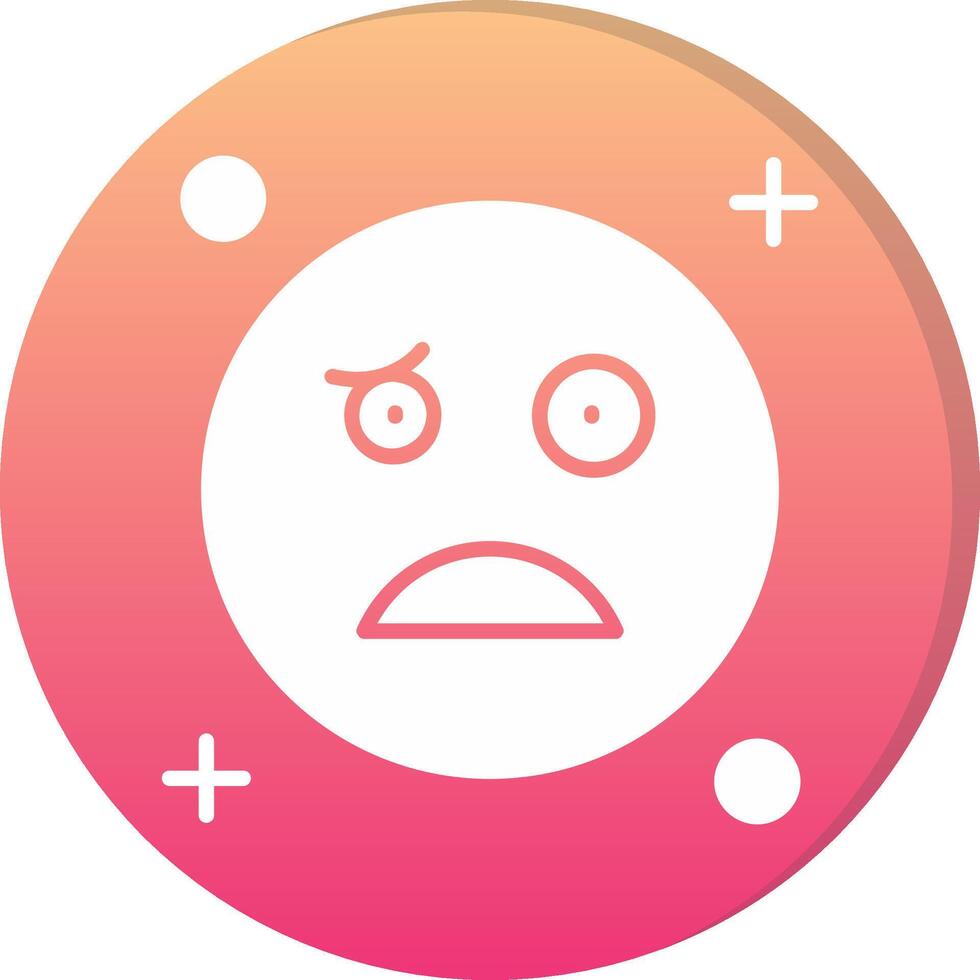 Confused Circle Icon vector