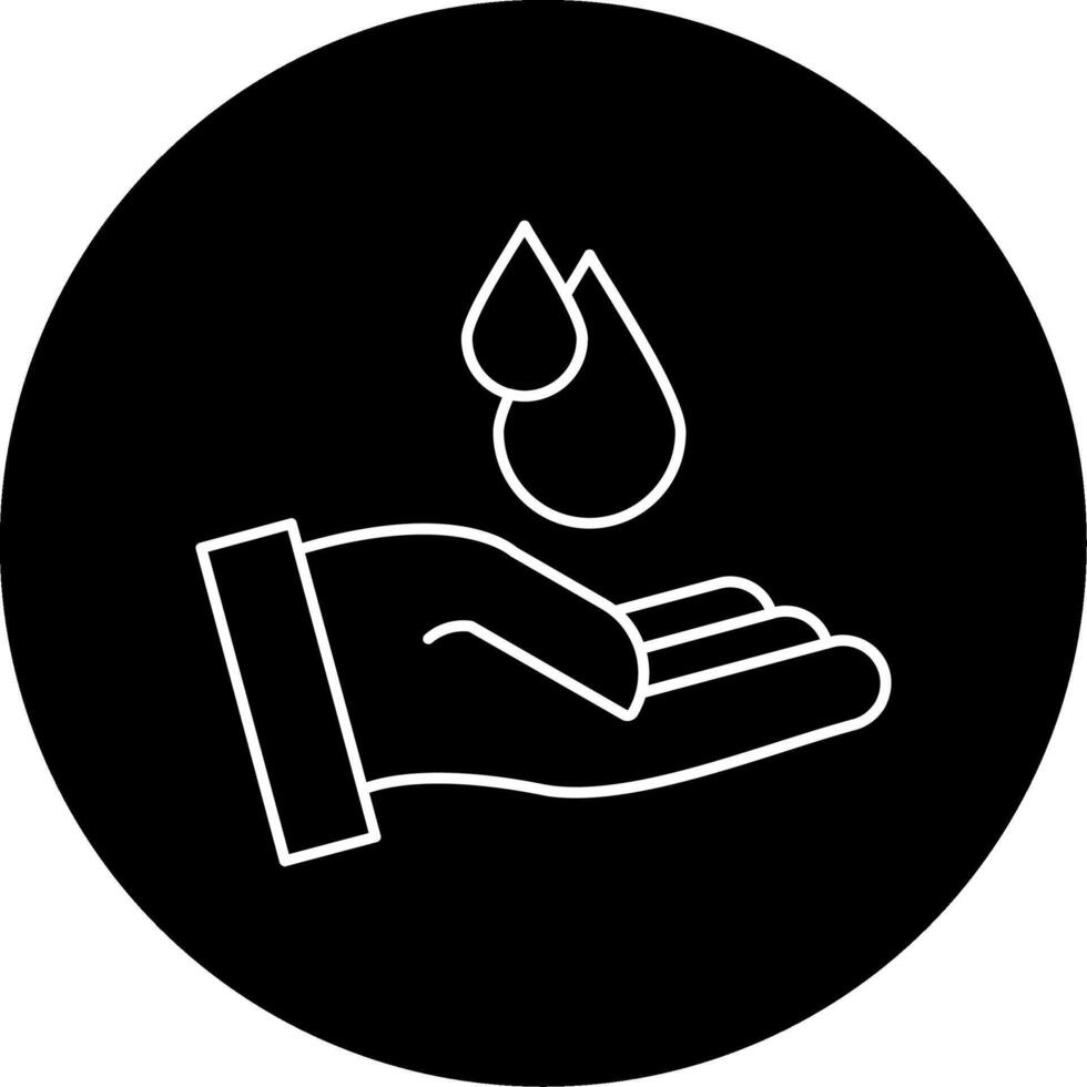 Save Water Circle Icon vector