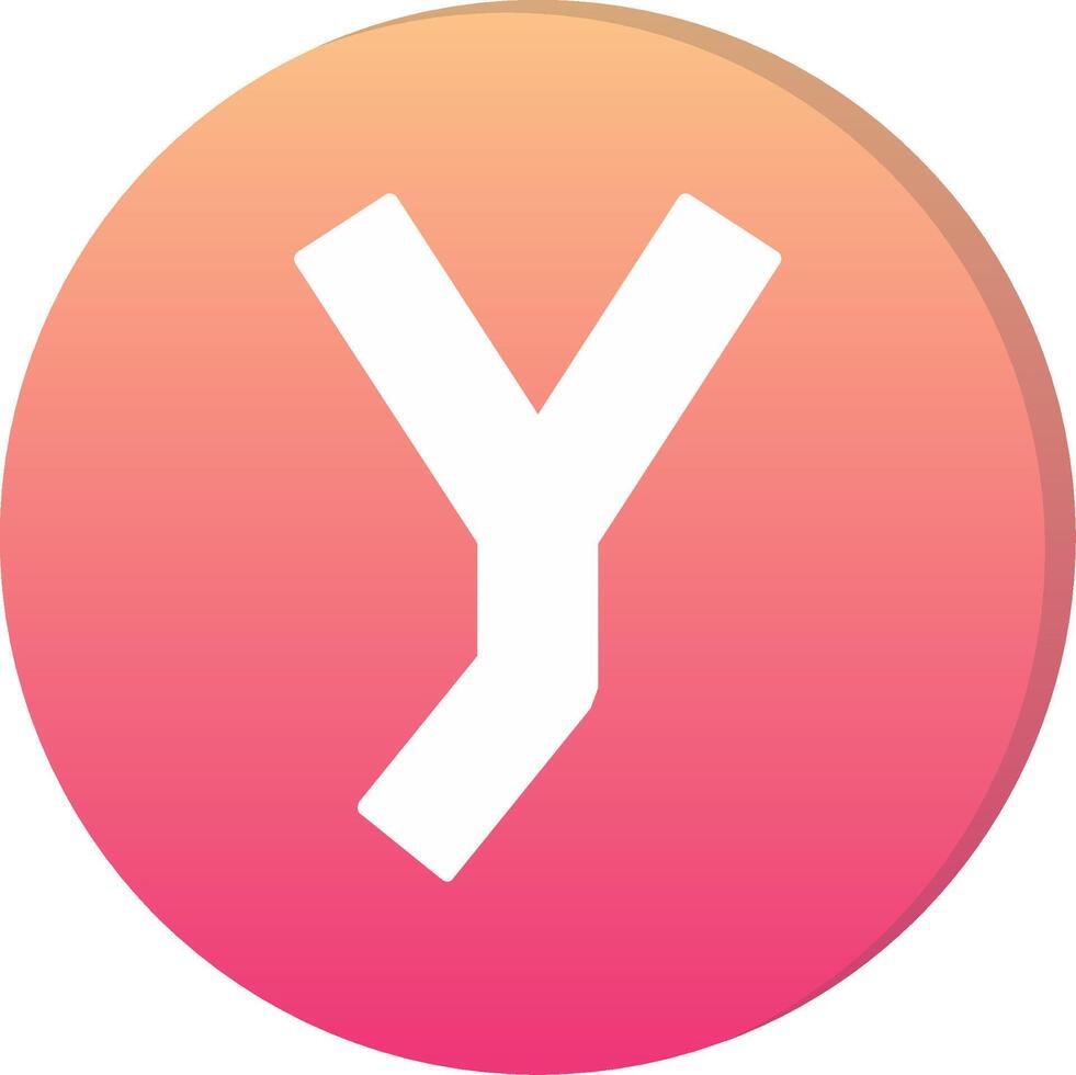 Small y Icon vector