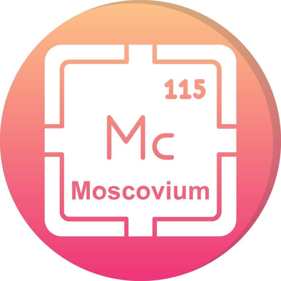 Moscovium Circle Icon vector