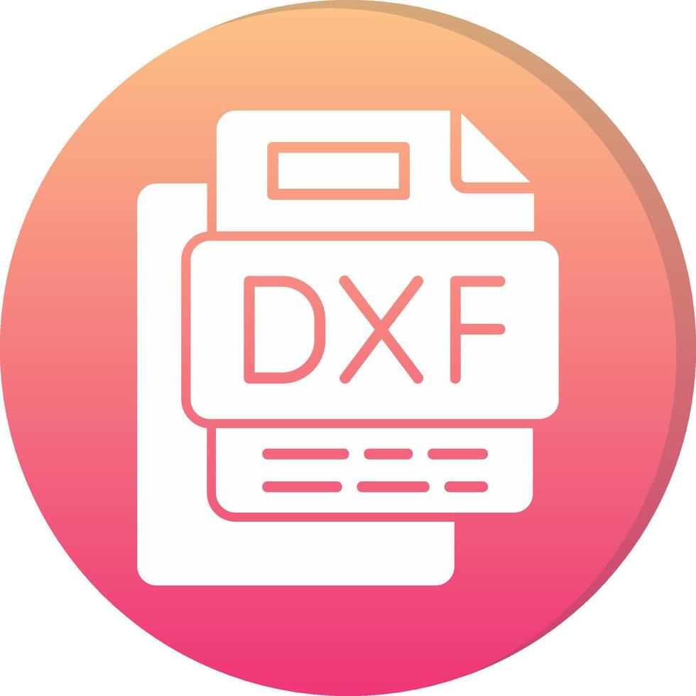 Dxf File Circle Icon vector