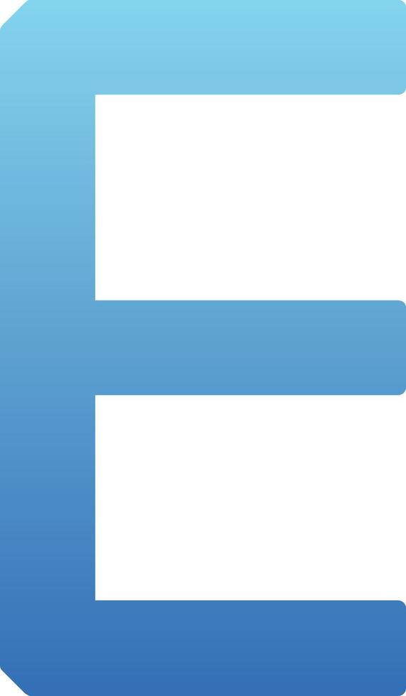 Capital E Icon vector