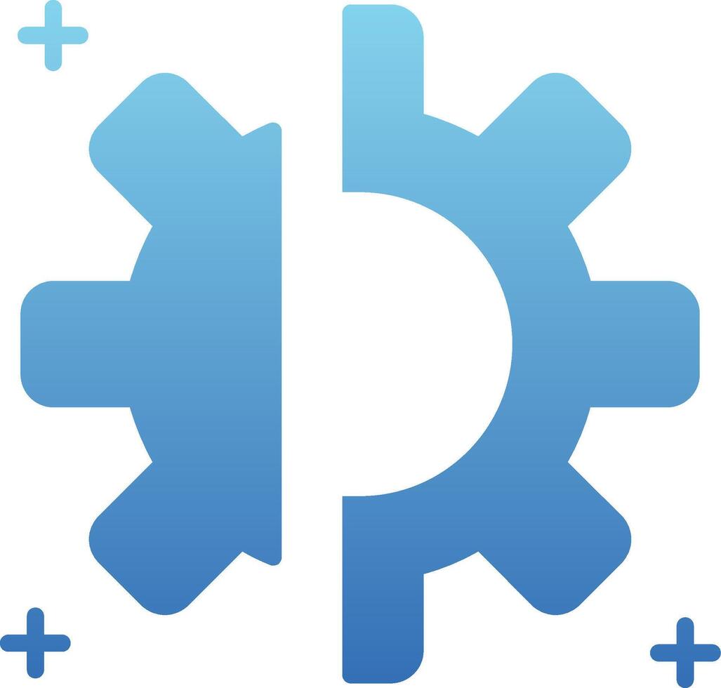 Disruption Glyph Gradient Icon vector