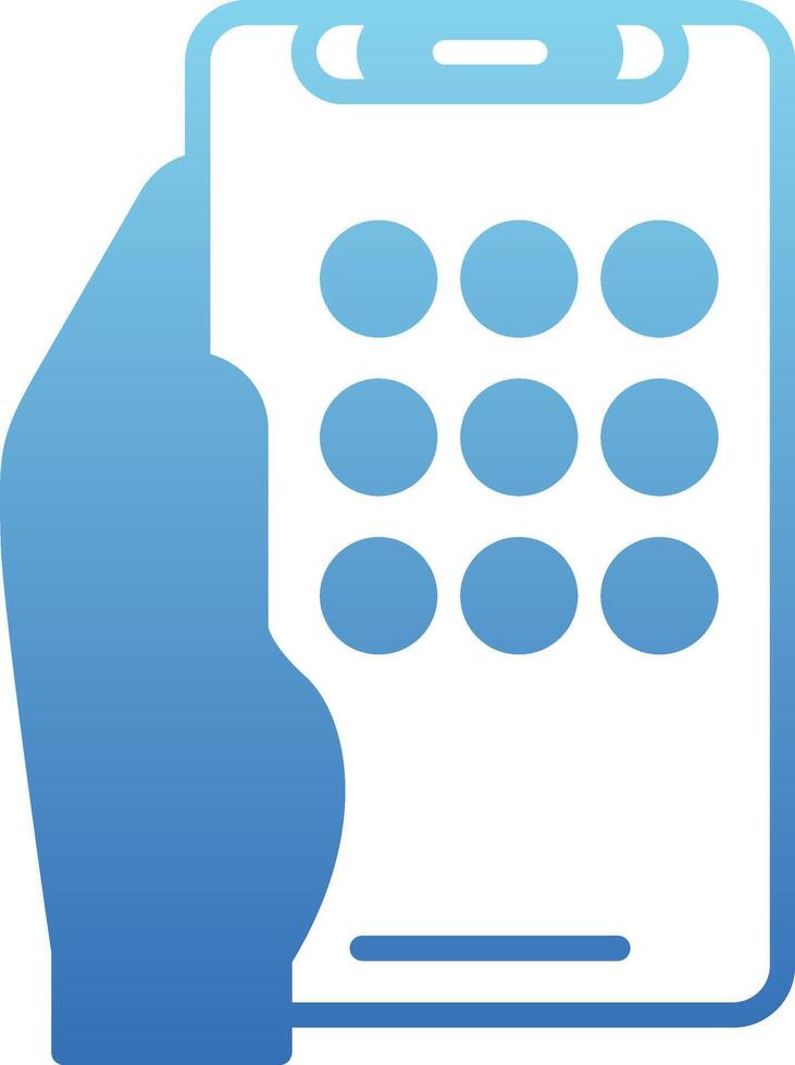 Apps Glyph Gradient Icon vector