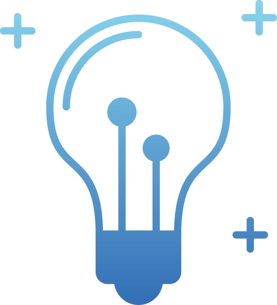 Idea Glyph Gradient Icon vector