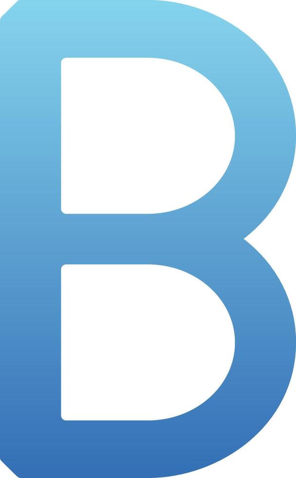 Capital B Icon vector