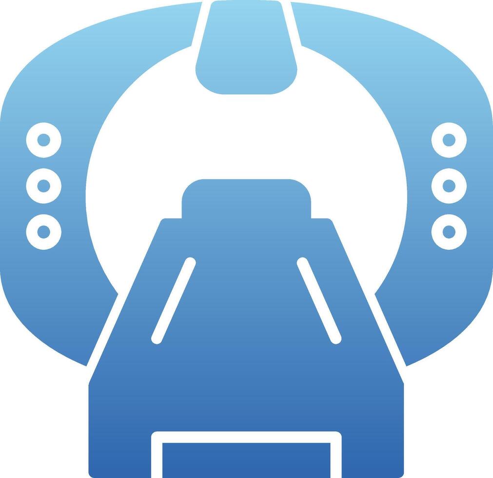Mri Machine Glyph Gradient Icon vector