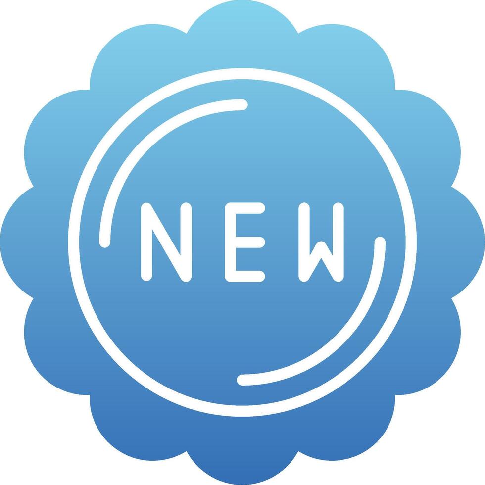 New Glyph Gradient Icon vector