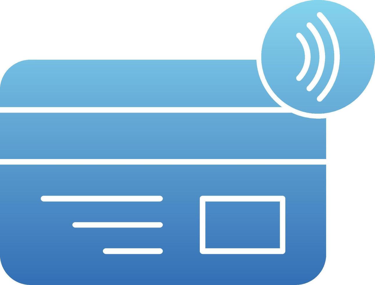 Nfc Payment Glyph Gradient Icon vector