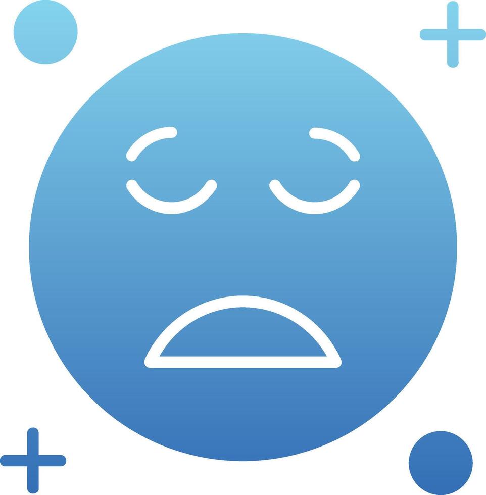 Relieved Glyph Gradient Icon vector