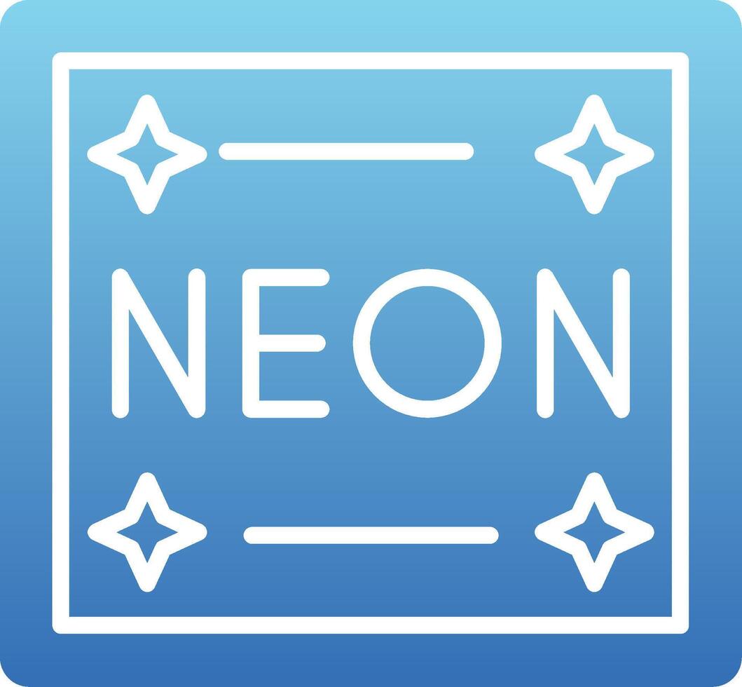 Neon Glyph Gradient Icon vector
