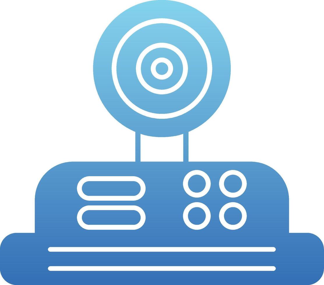 Camera Glyph Gradient Icon vector