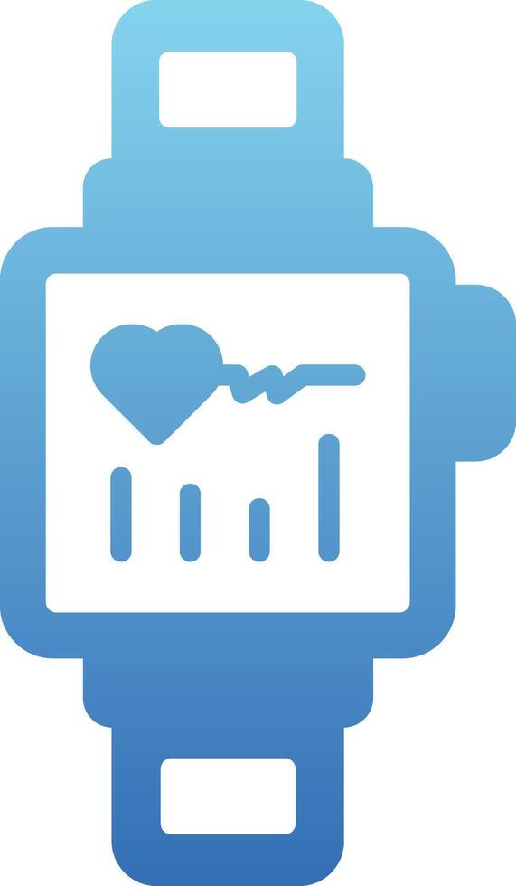 Smartwatch Glyph Gradient Icon vector