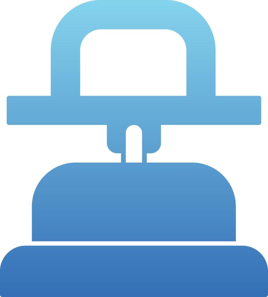 Dent Puller Glyph Gradient Icon vector