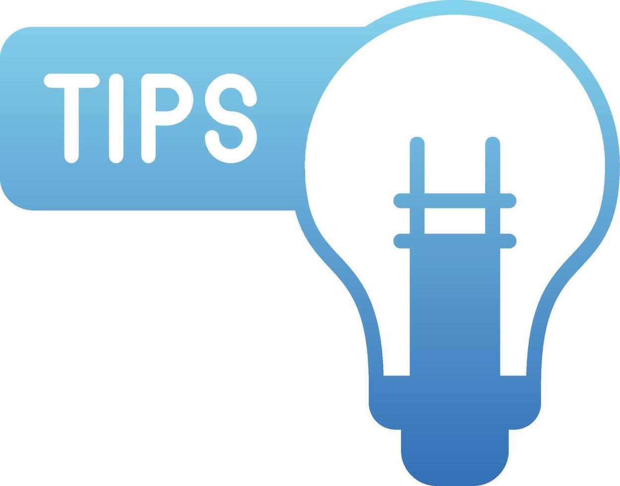 Tips Glyph Gradient Icon vector