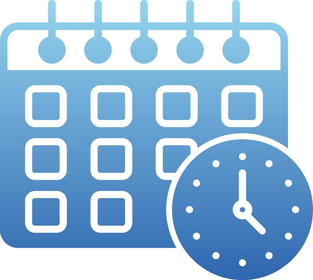 Planner Glyph Gradient Icon vector