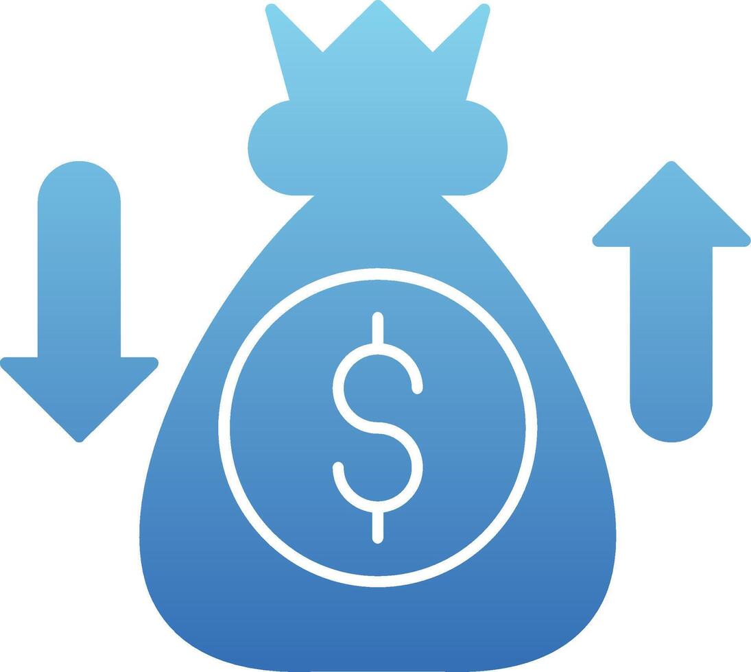 Sales Enablement Glyph Gradient Icon vector