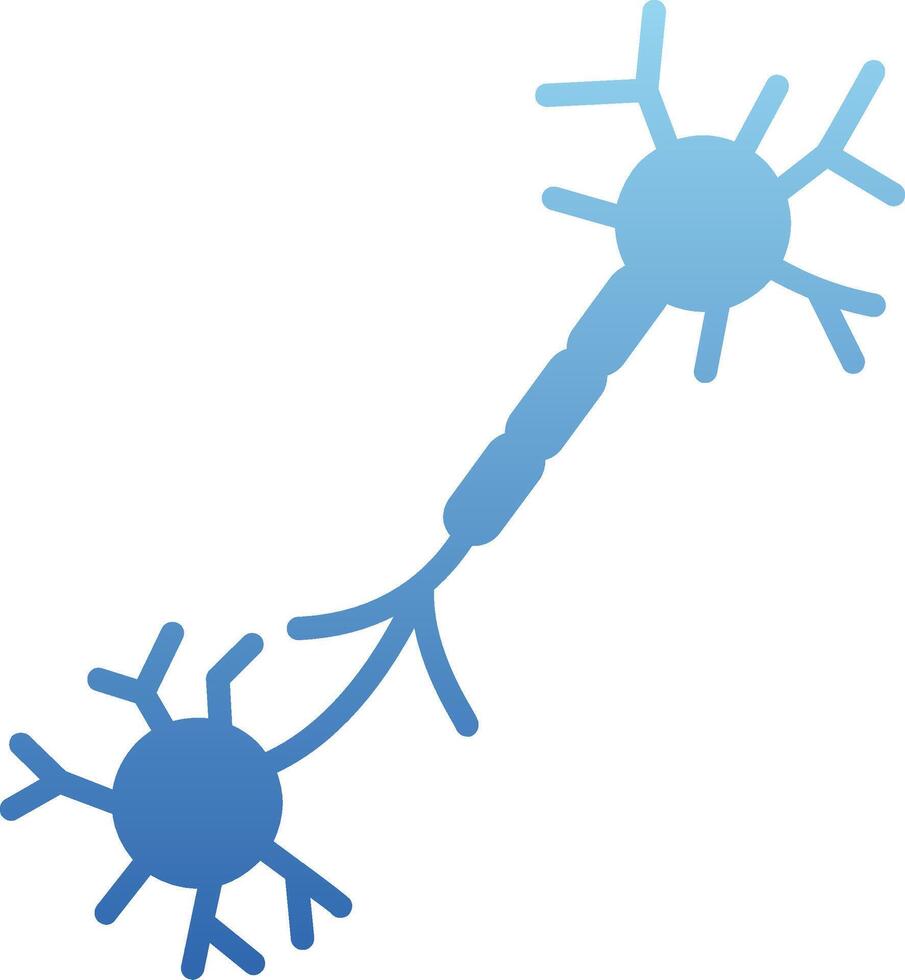Nerve Glyph Gradient Icon vector