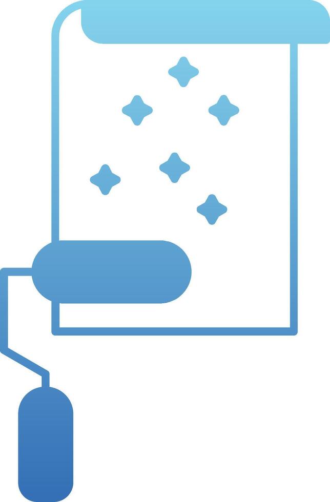 Wallpaper Glyph Gradient Icon vector