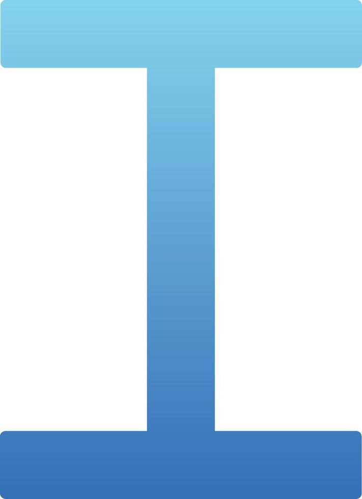 Capital I Icon vector